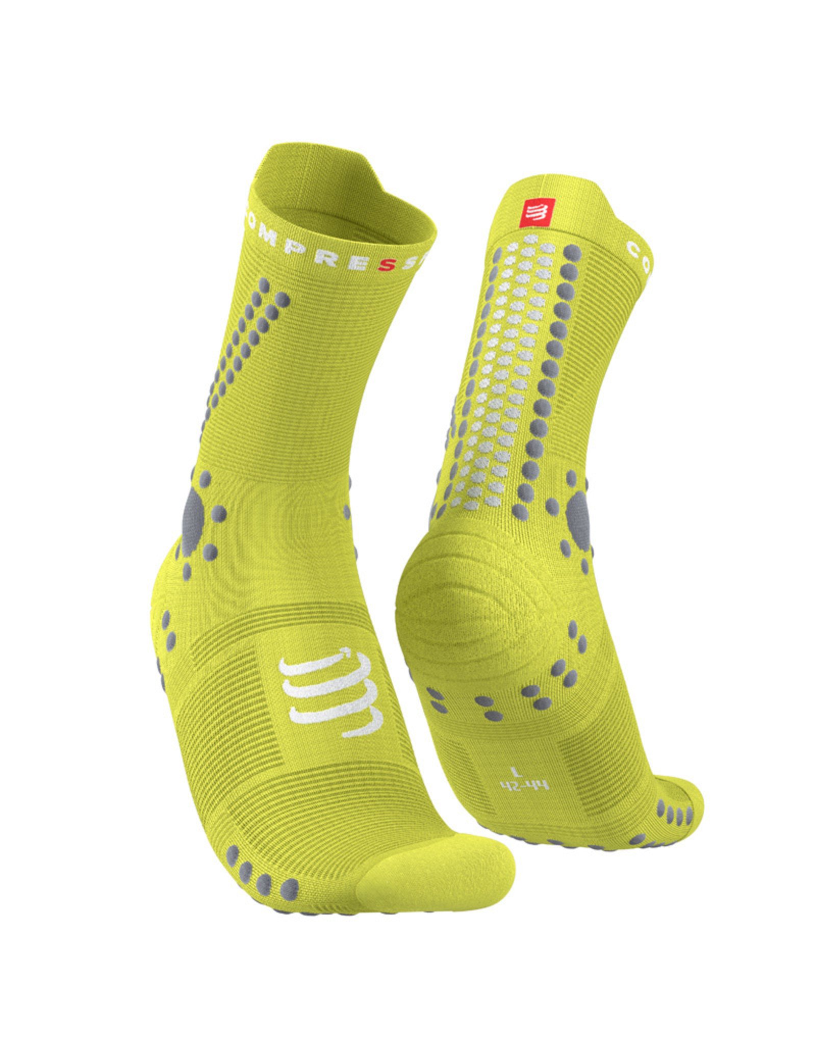 Compressport Pro Racing Socks v4.0 Trail - Primerose/Alloy