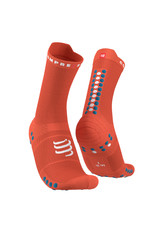 Compressport Pro Racing Socks v4.0 Run High - Orangeade/Fjord Blue