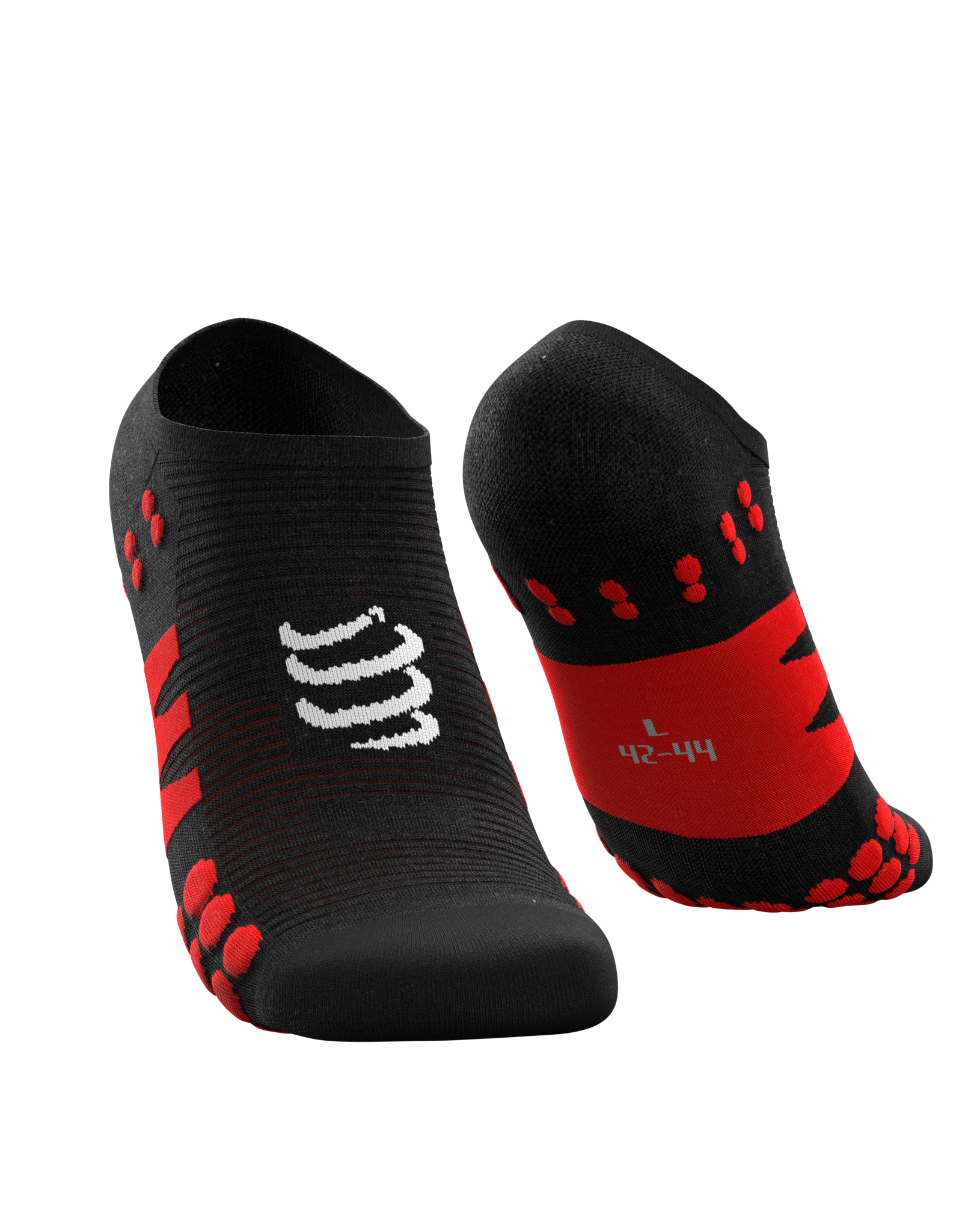 Compressport No Show Socks - Black/Red