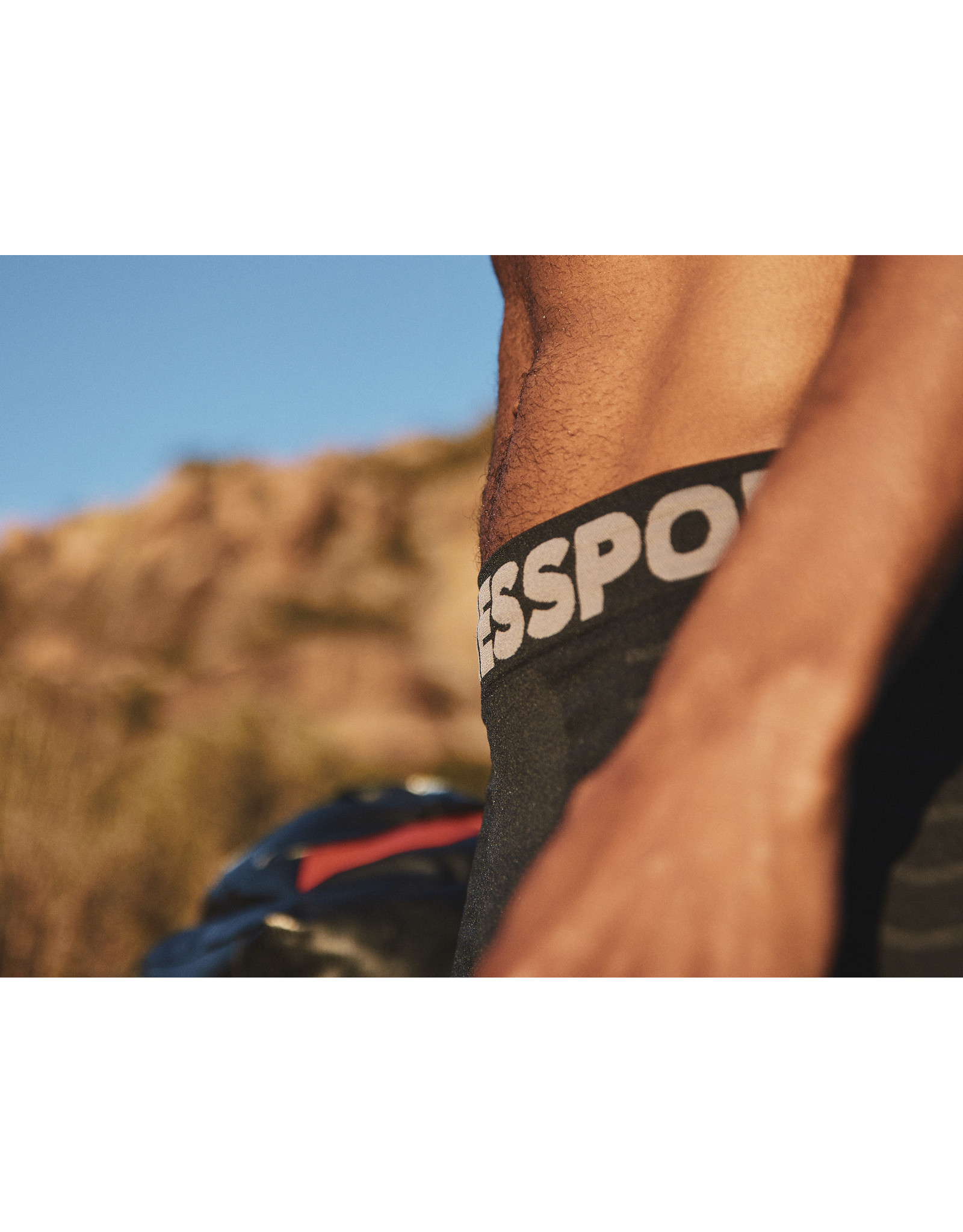 Compressport Seamless Boxer - Heren - Black/Grey