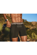 Compressport Seamless Boxer M - Heren - Black/Grey