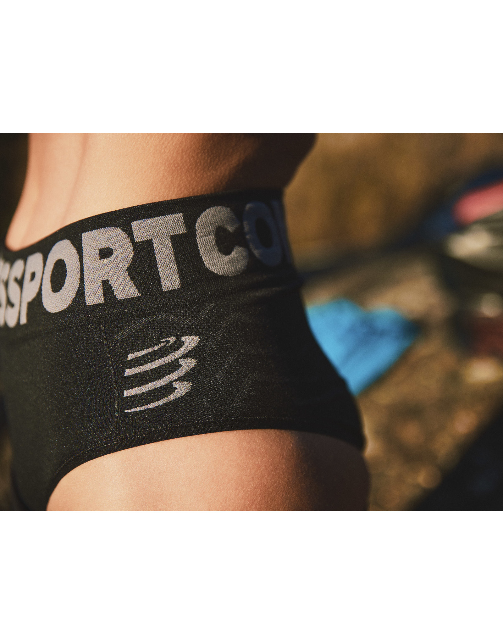 Compressport Seamless Boxer - Dames - Black/Grey