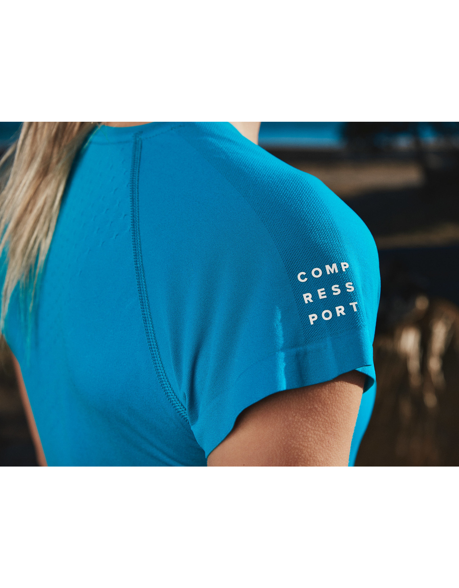 Compressport Training SS Tshirt W - Dames - Enamel