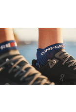 Compressport Pro Racing Socks v4.0 Run Low - Sodalite/Fluo Blue