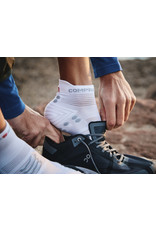 Compressport Pro Racing Socks v4.0 Run Low - White/Alloy