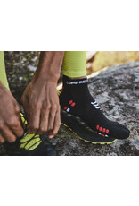 Compressport Pro Racing Socks v4.0 Run Low - Black/Red
