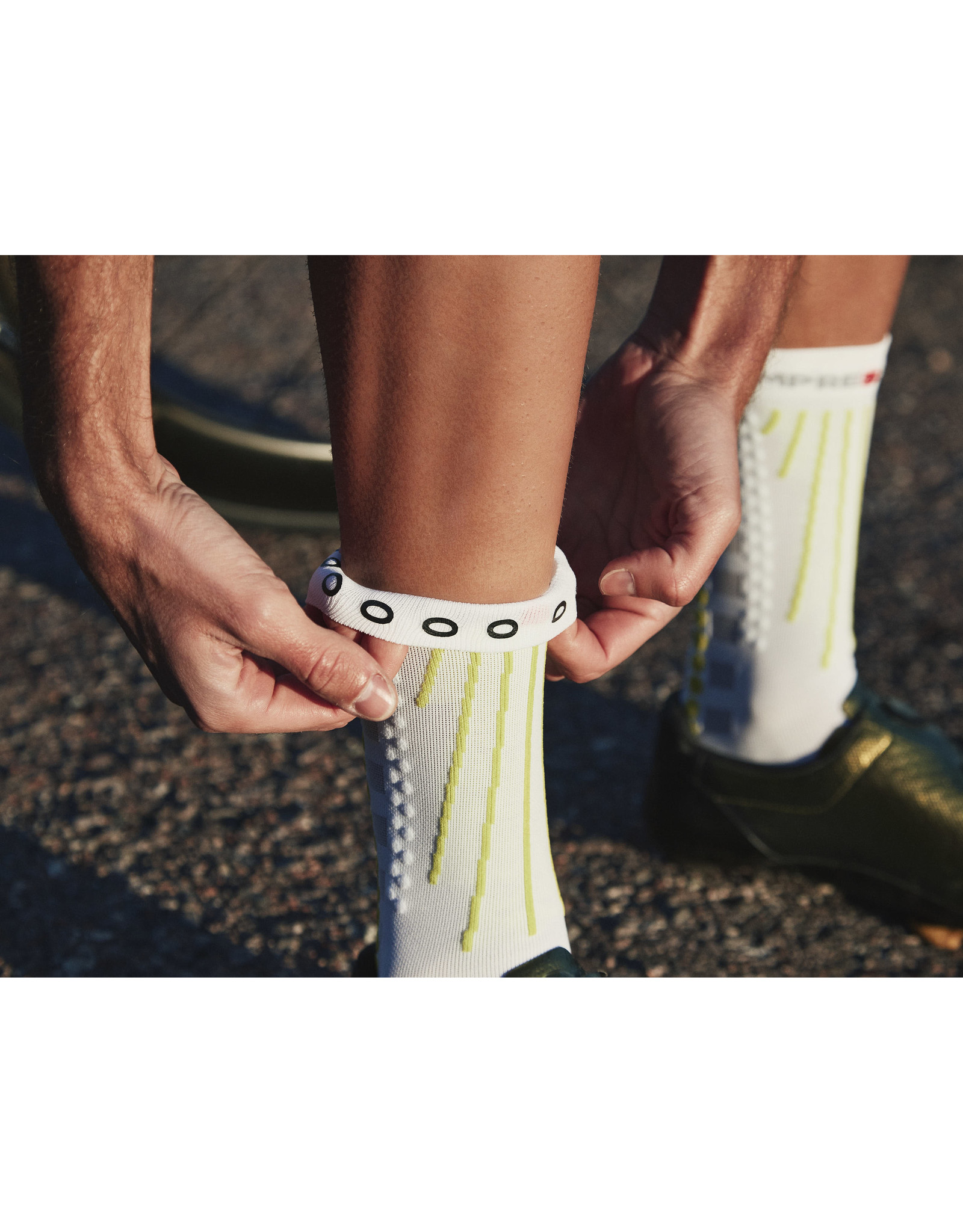 Compressport Aero Socks - White/Lime