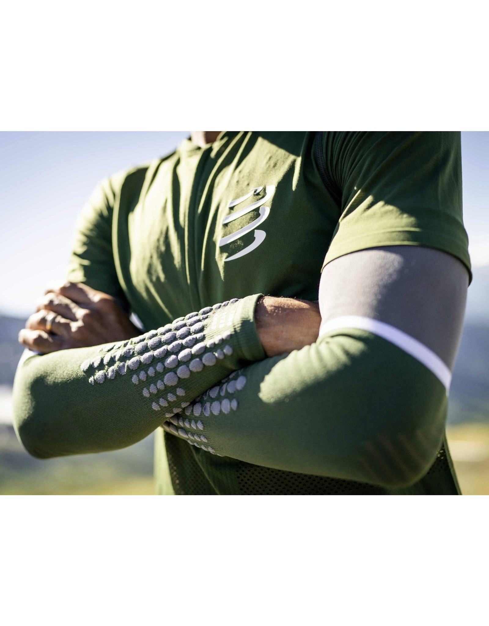 Compressport ArmForce Ultralight - Rf Green/Steel Grey