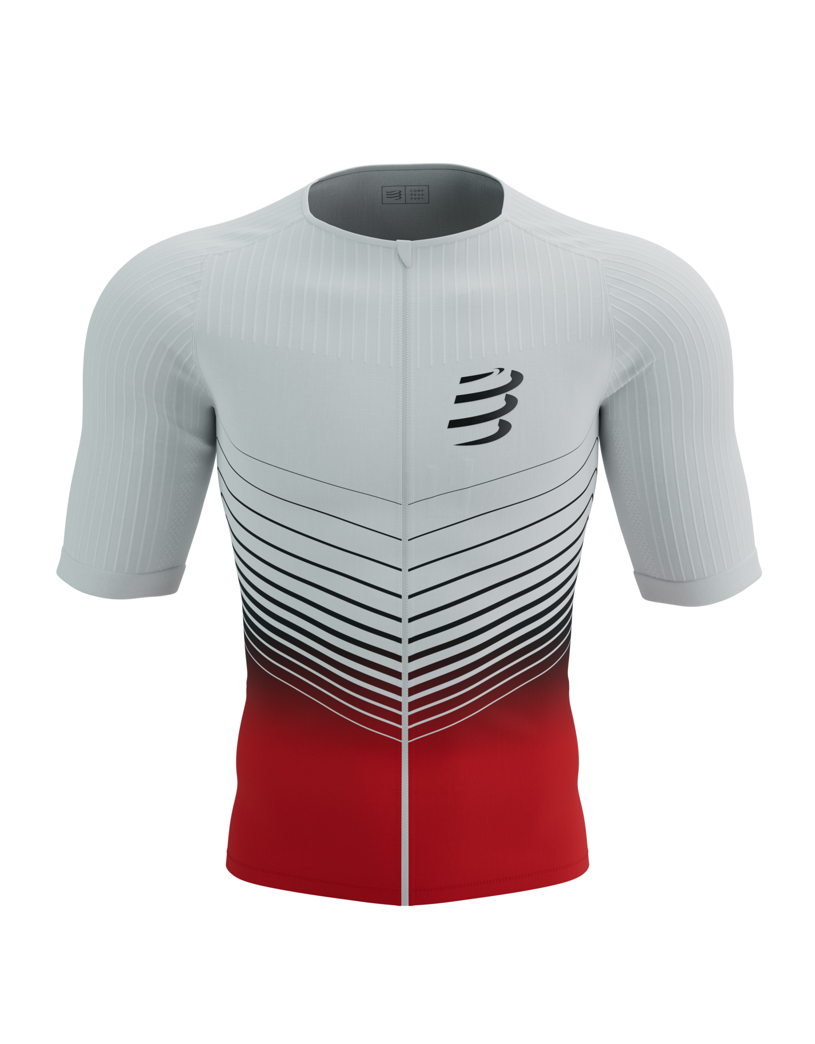 Compressport Tri Postural Aero SS Top M - White/Red