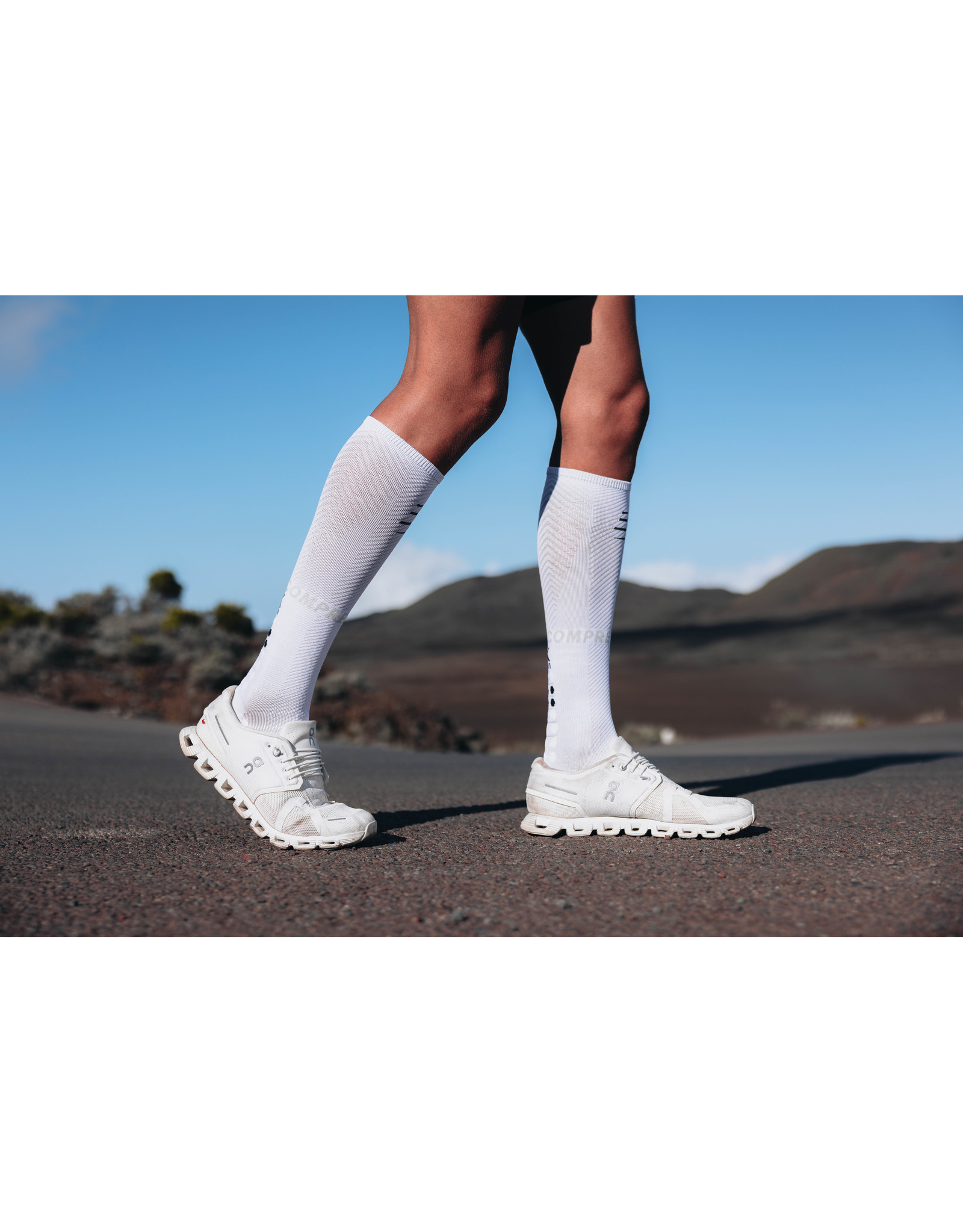 Compressport Full Socks Oxygen - White