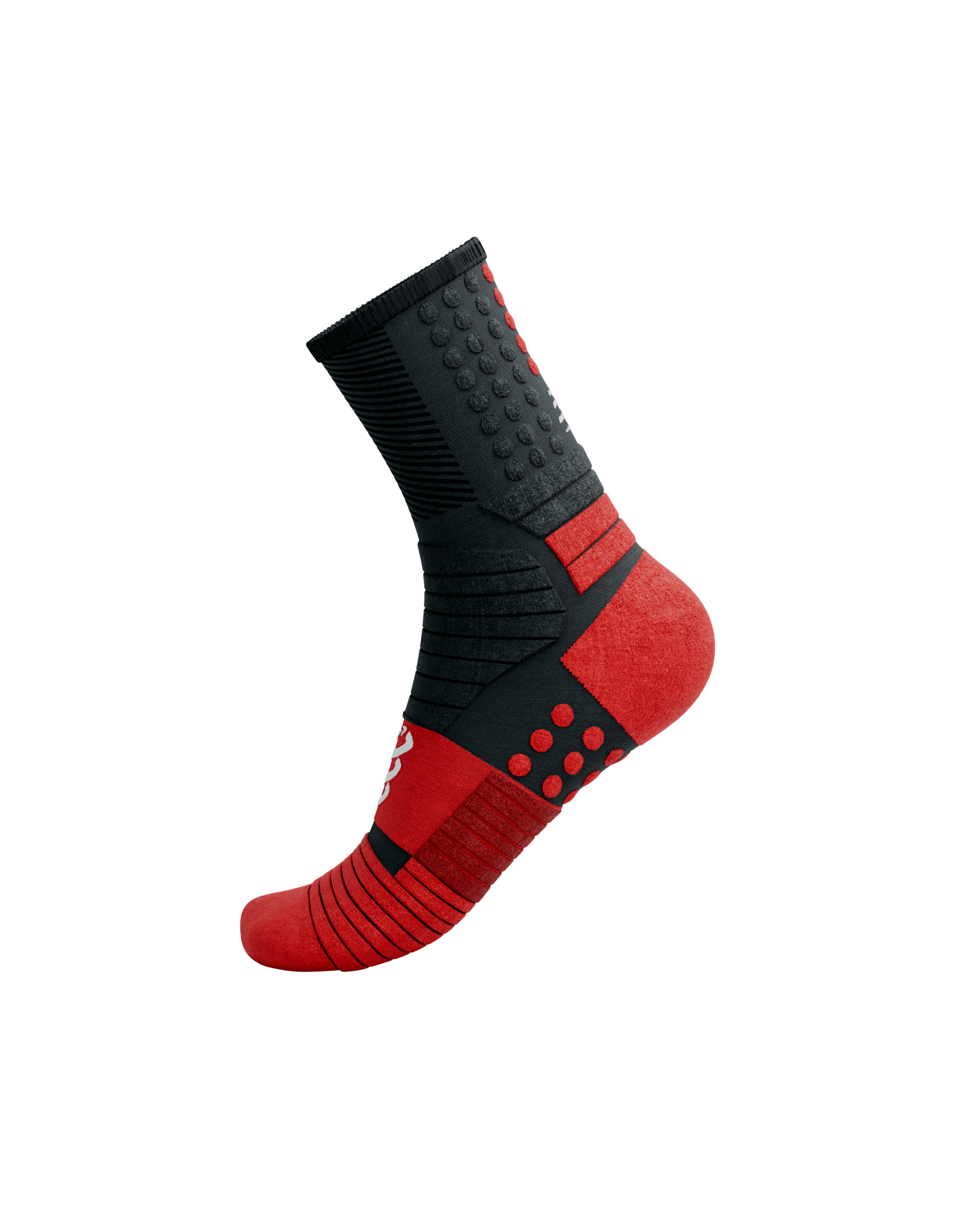 Compressport Pro Marathon Socks - Black/High Risk Red
