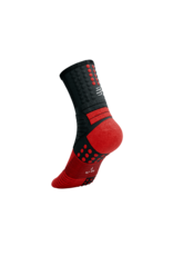 Compressport Pro Marathon Socks - Black/High Risk Red