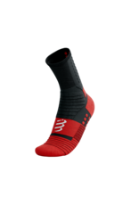 Compressport Pro Marathon Socks - Black/High Risk Red