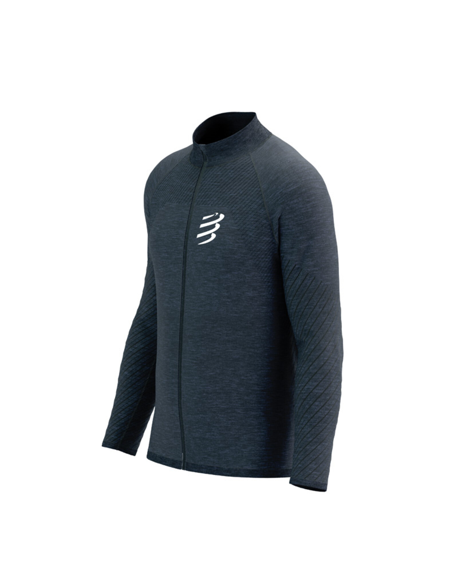 Compressport Seamless Zip Sweatshirt - Mood Indigo Melange