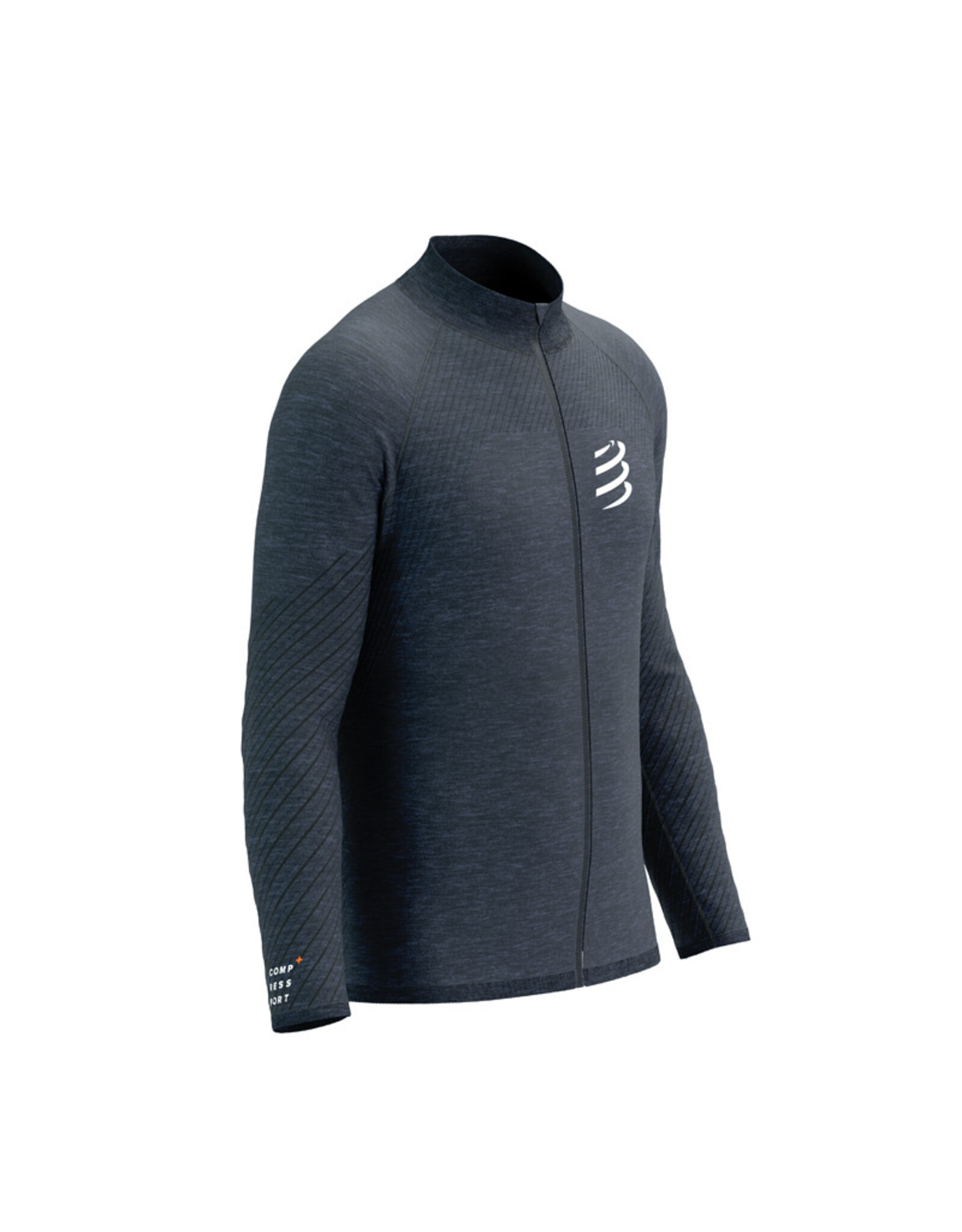 Compressport Seamless Zip Sweatshirt - Mood Indigo Melange