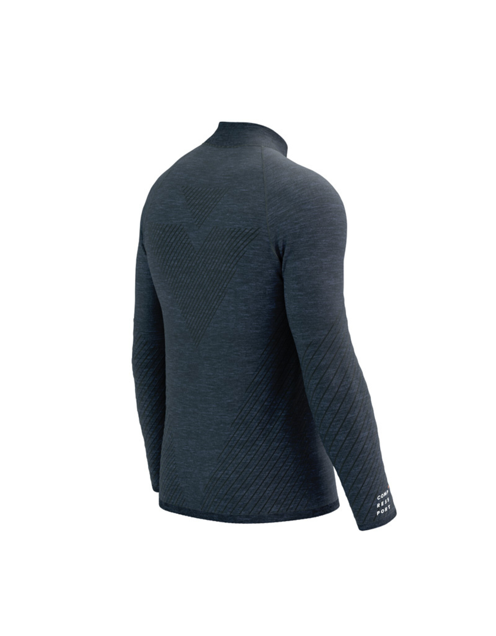 Compressport Seamless Zip Sweatshirt - Mood Indigo Melange