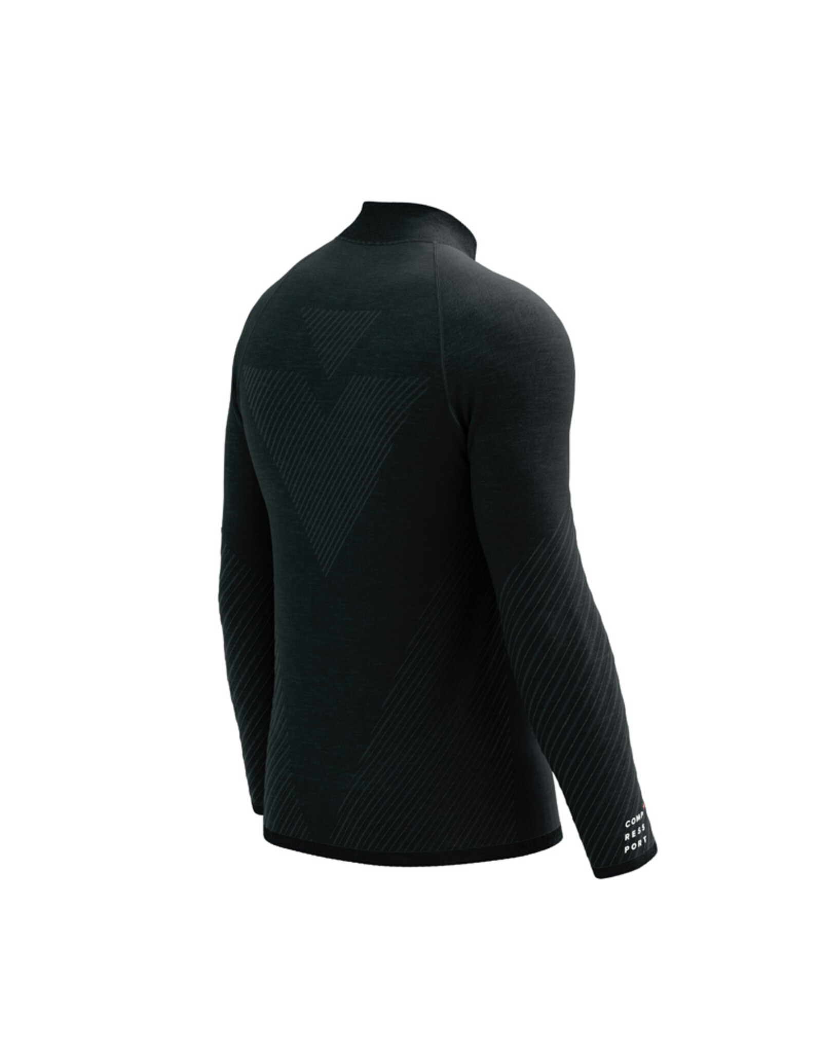 Compressport Seamless Zip Sweatshirt - Black Melange