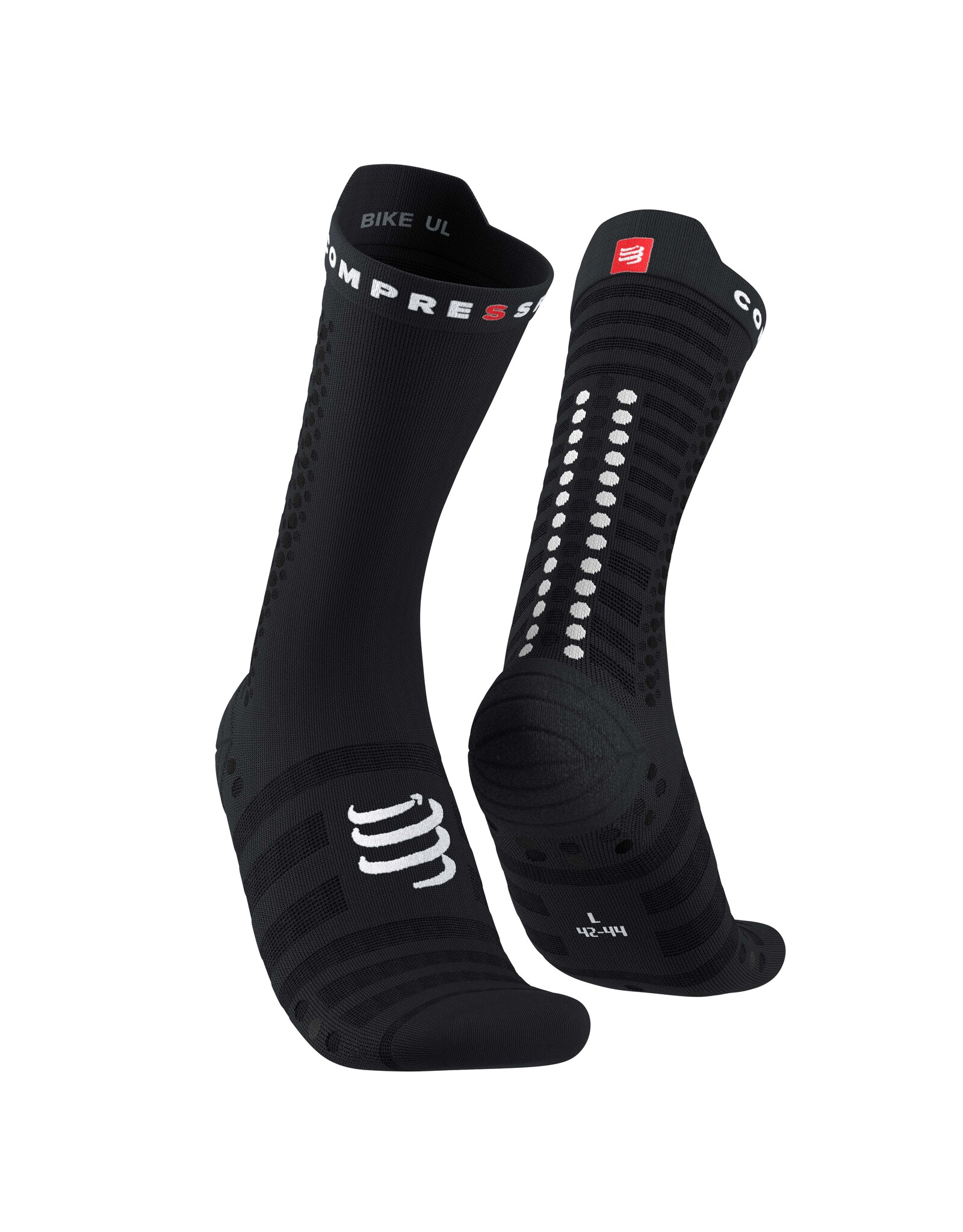 Compressport Pro Racing Socks v4.0 Ultralight Bike - Black/White