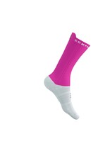 Compressport Pro Racing Socks v4.0 Bike - White/Neon Pink/Black