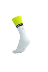 Compressport Mid Compression Socks V2.0 - White/Safety Yellow/Neon Pink
