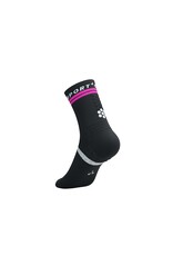 Compressport Pro Marathon Socks V2.0 - Black/Safety Yellow/Neon Pink