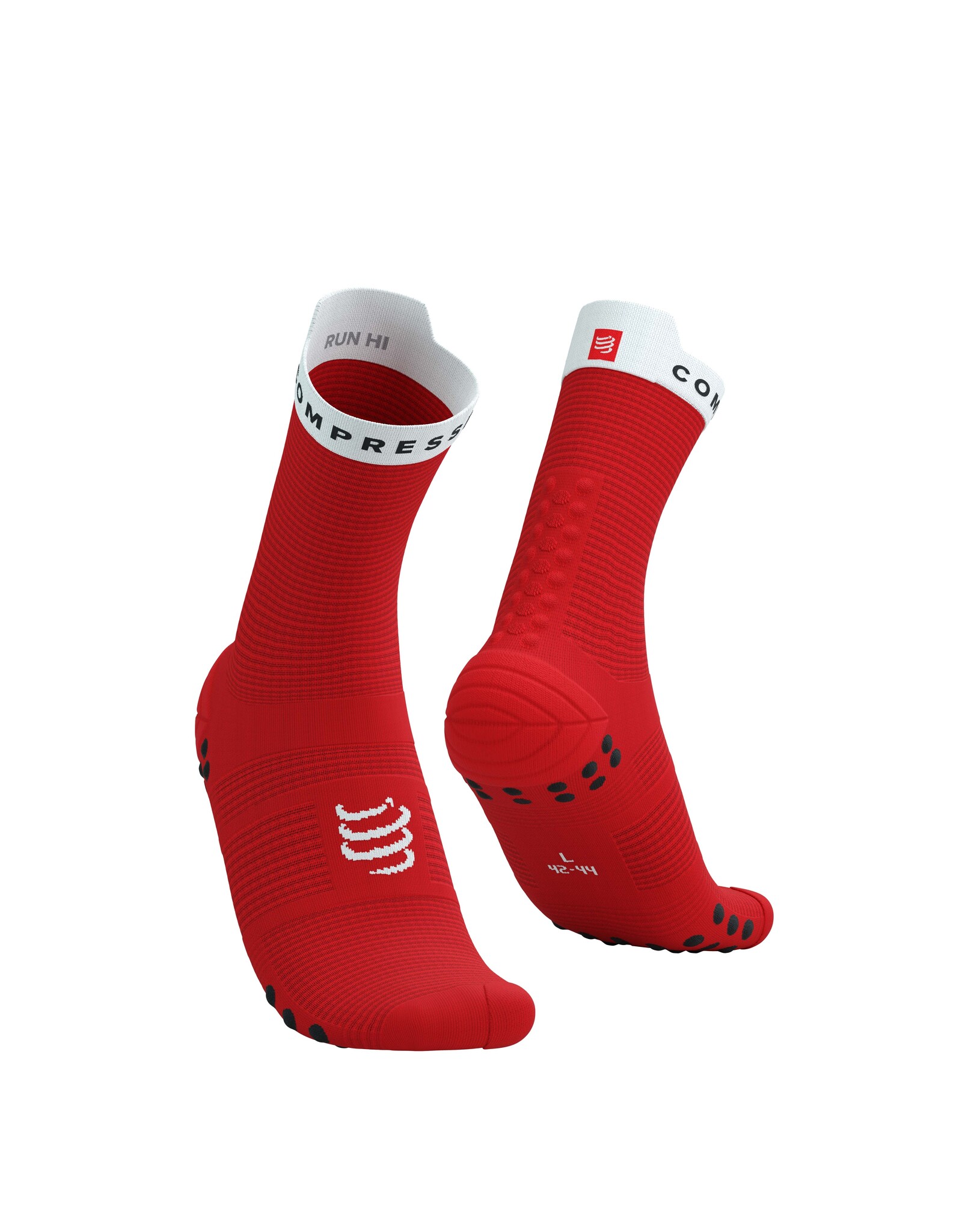 Compressport Pro Racing Socks v4.0 Run High - Core Red/White/Black