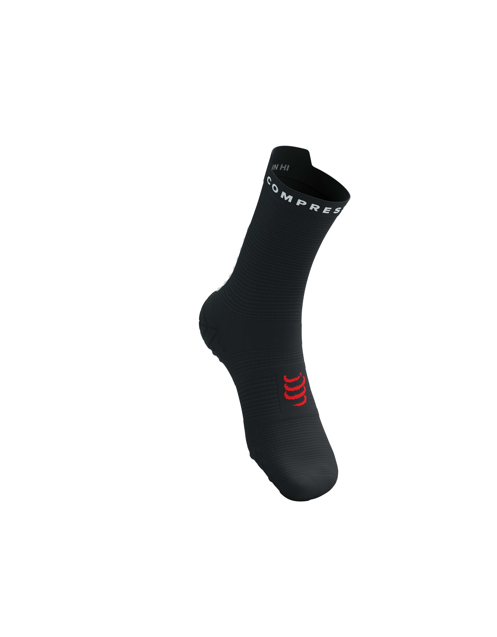 Compressport Pro Racing Socks v4.0 Run High - Black/White/Core Red