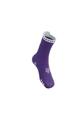 Compressport Pro Racing Socks v4.0 Run High - Royal Lilac/White