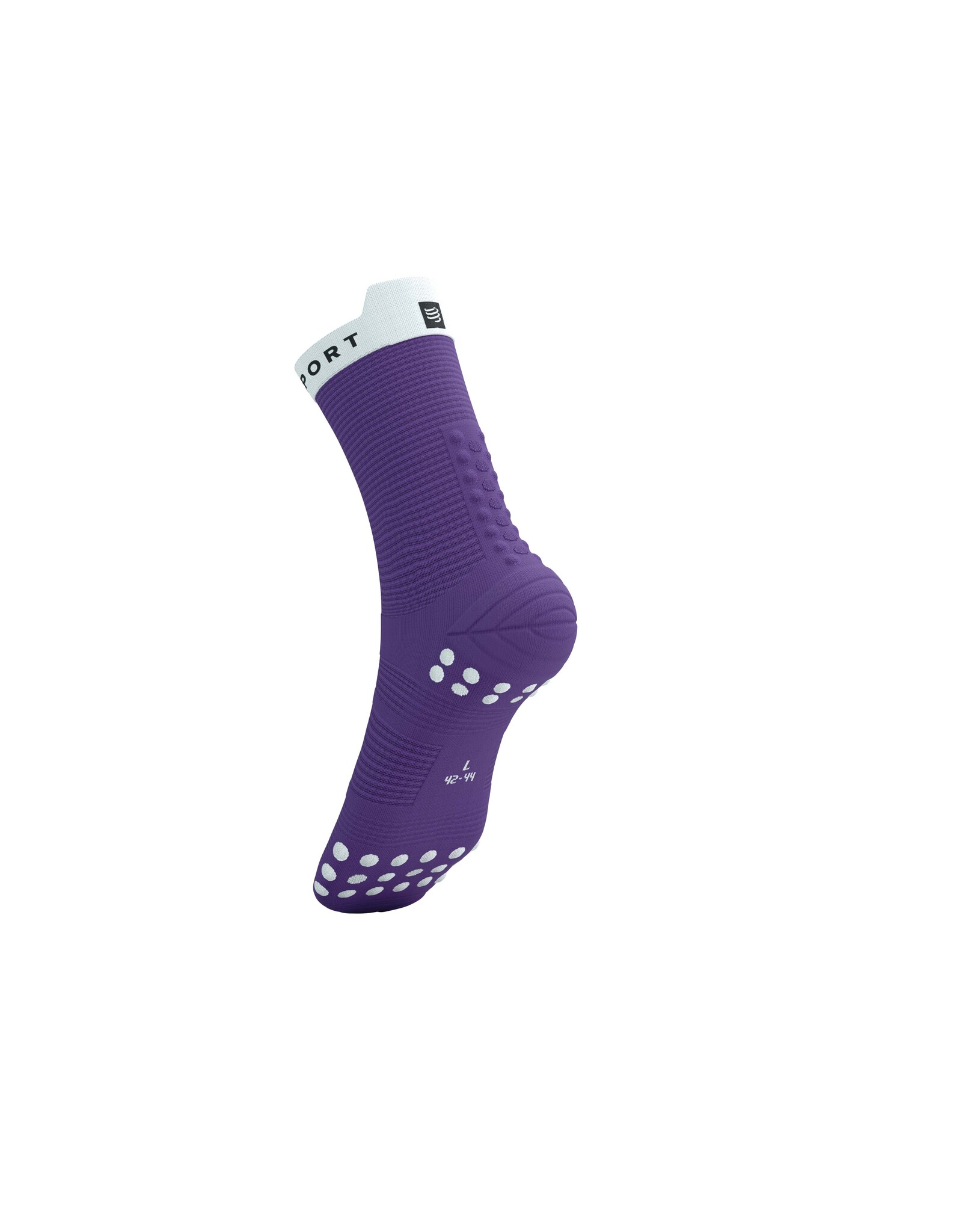 Compressport Pro Racing Socks v4.0 Run High - Royal Lilac/White