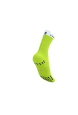 Compressport Pro Racing Socks v4.0 Run High - Safety Yellow/White/Black/Neon Pink