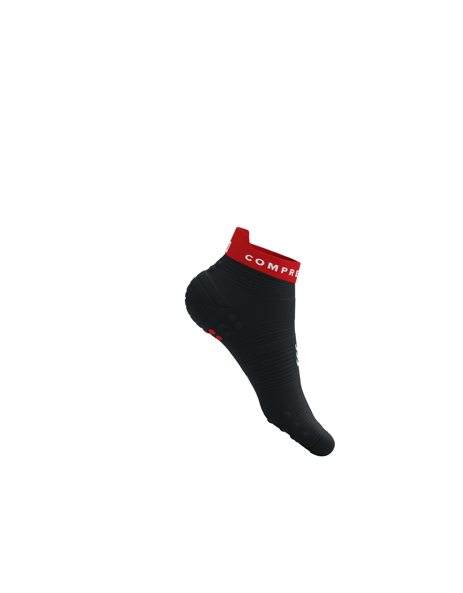 Compressport Pro Racing Socks v4.0 Run Low - Black/Core Red/White