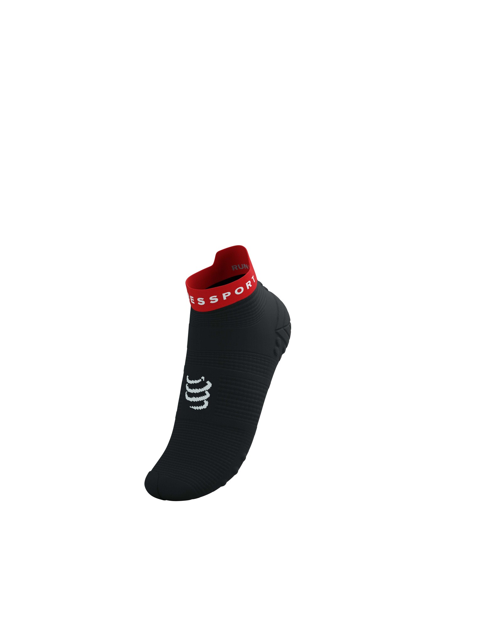 Compressport Pro Racing Socks v4.0 Run Low - Black/Core Red/White