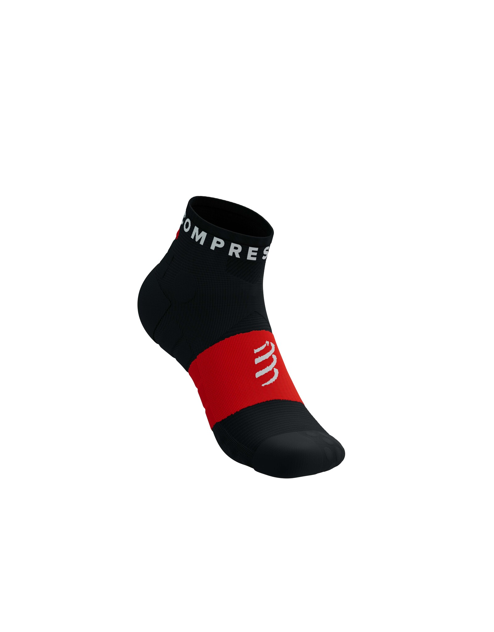 Compressport Ultra Trail Low Socks - Black/White/Core Red