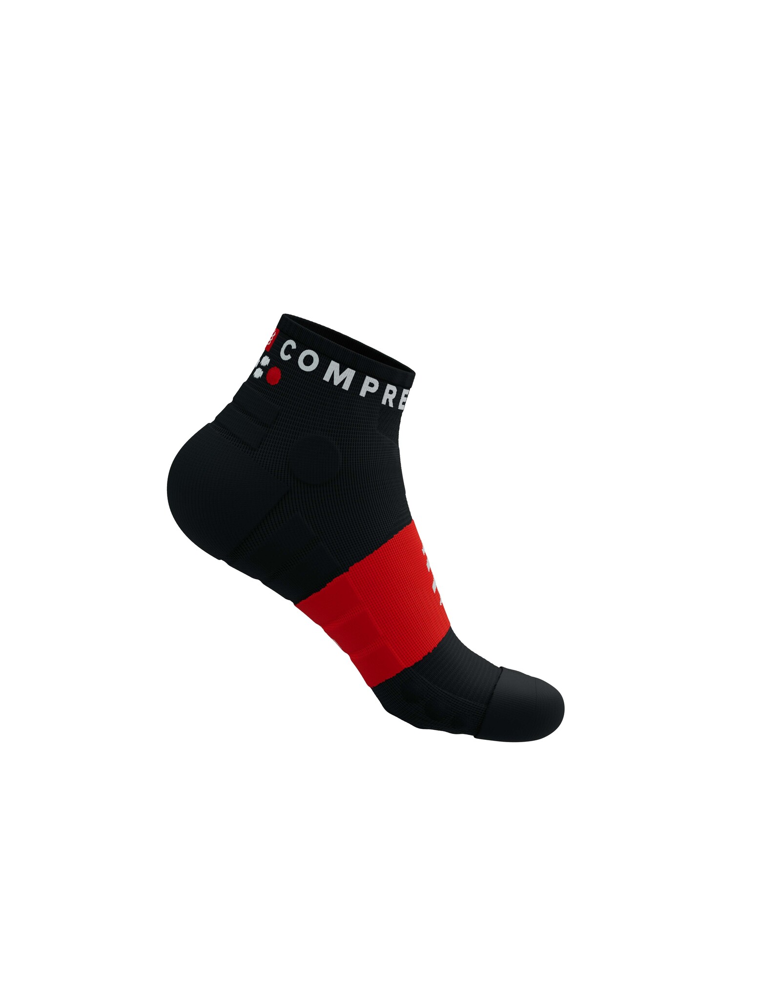 Compressport Ultra Trail Low Socks - Black/White/Core Red