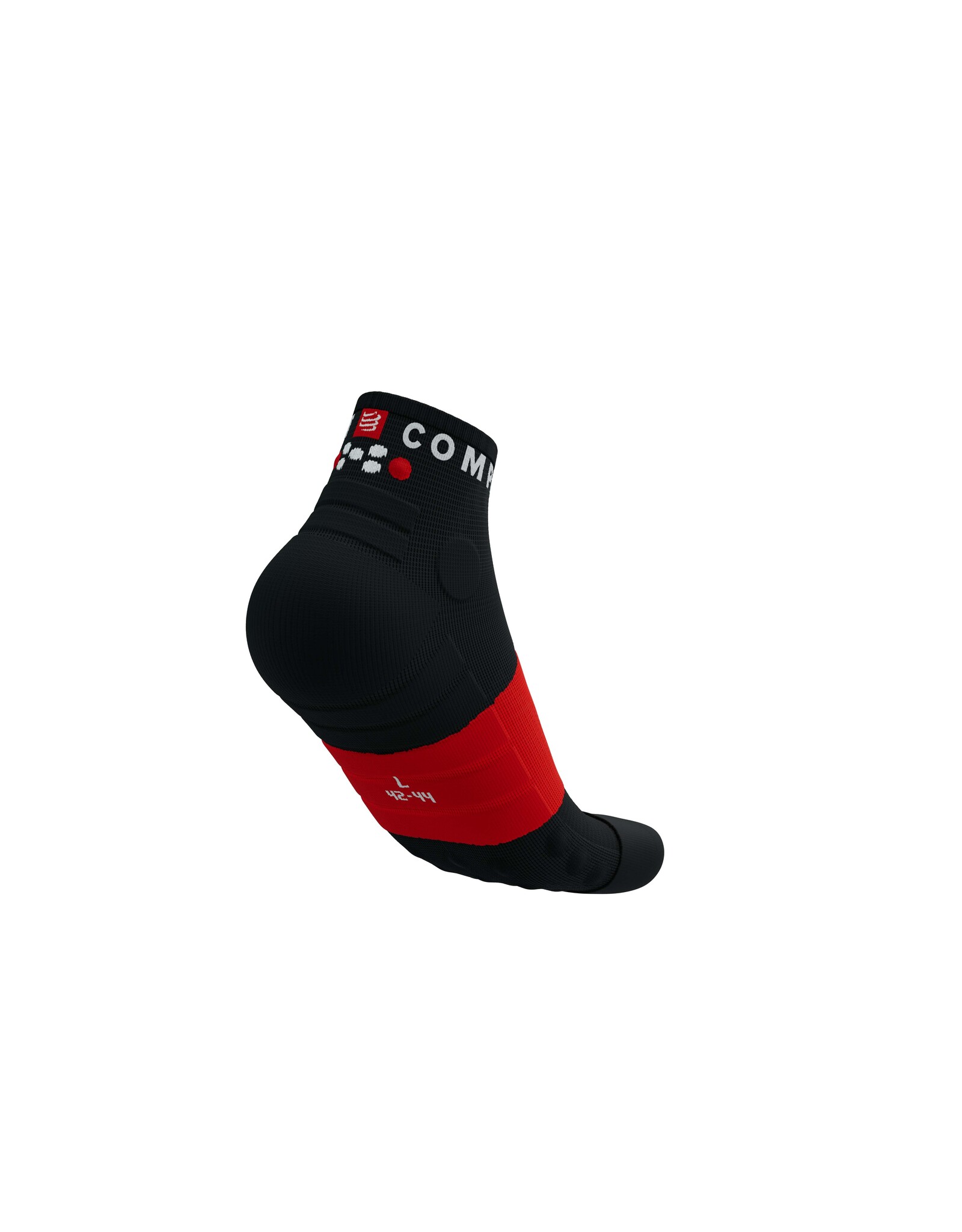 Compressport Ultra Trail Low Socks - Black/White/Core Red