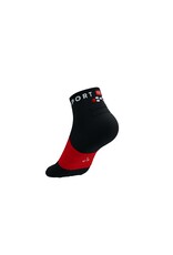 Compressport Ultra Trail Low Socks - Black/White/Core Red