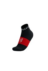 Compressport Ultra Trail Low Socks - Black/White/Core Red