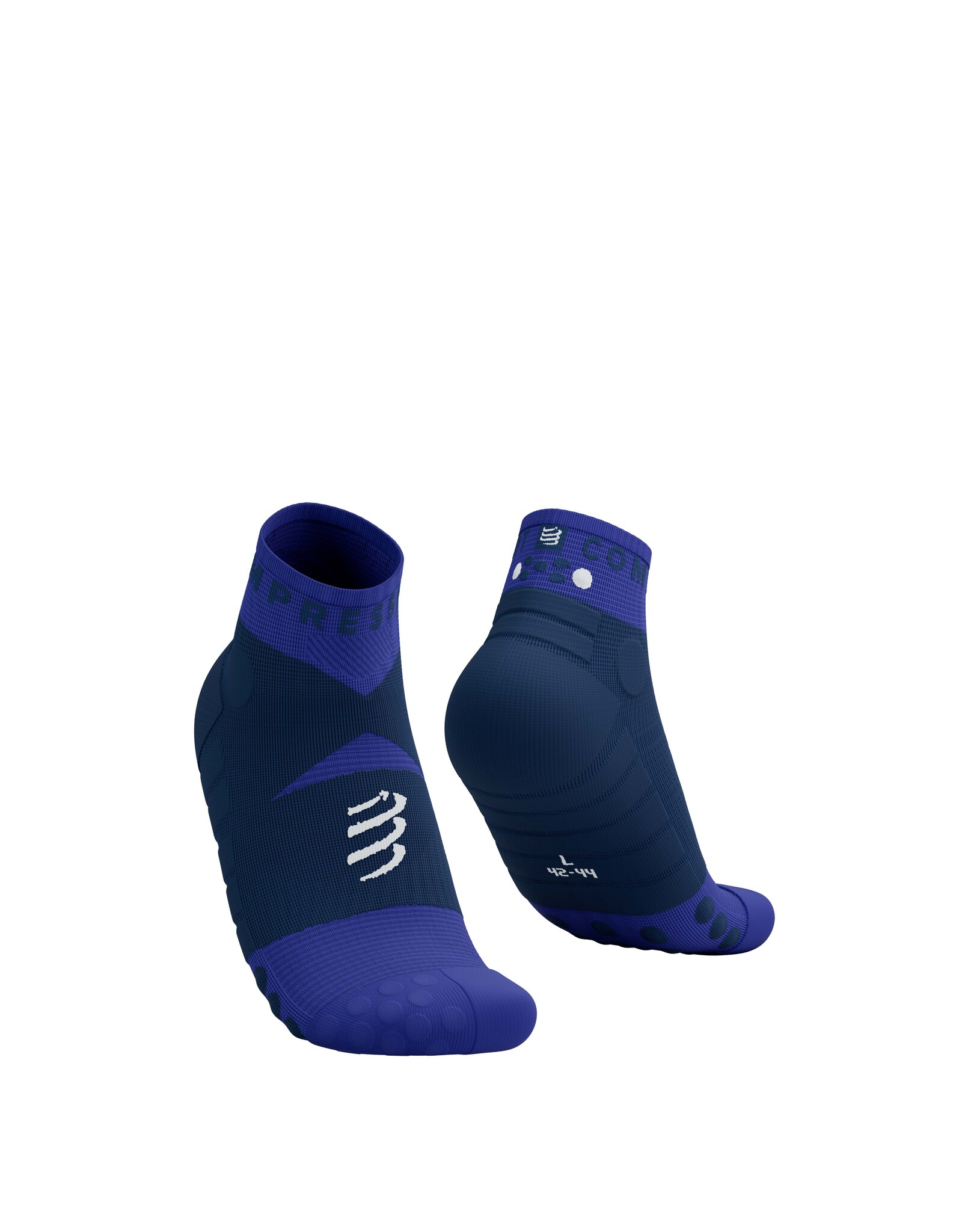 Compressport Ultra Trail Low Socks - Dazzling Blue/Dress Blues/White