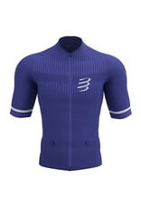 Compressport Trail Postural SS Top M - Dazzling Blue/White