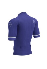 Compressport Trail Postural SS Top M - Dazzling Blue/White