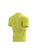 Compressport Trail Half-Zip Fitted SS Top - Green Sheen/Safety Yellow