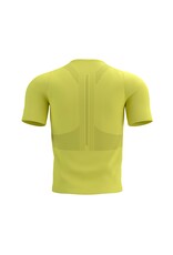 Compressport Trail Half-Zip Fitted SS Top - Green Sheen/Safety Yellow