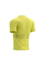 Compressport Trail Half-Zip Fitted SS Top - Green Sheen/Safety Yellow