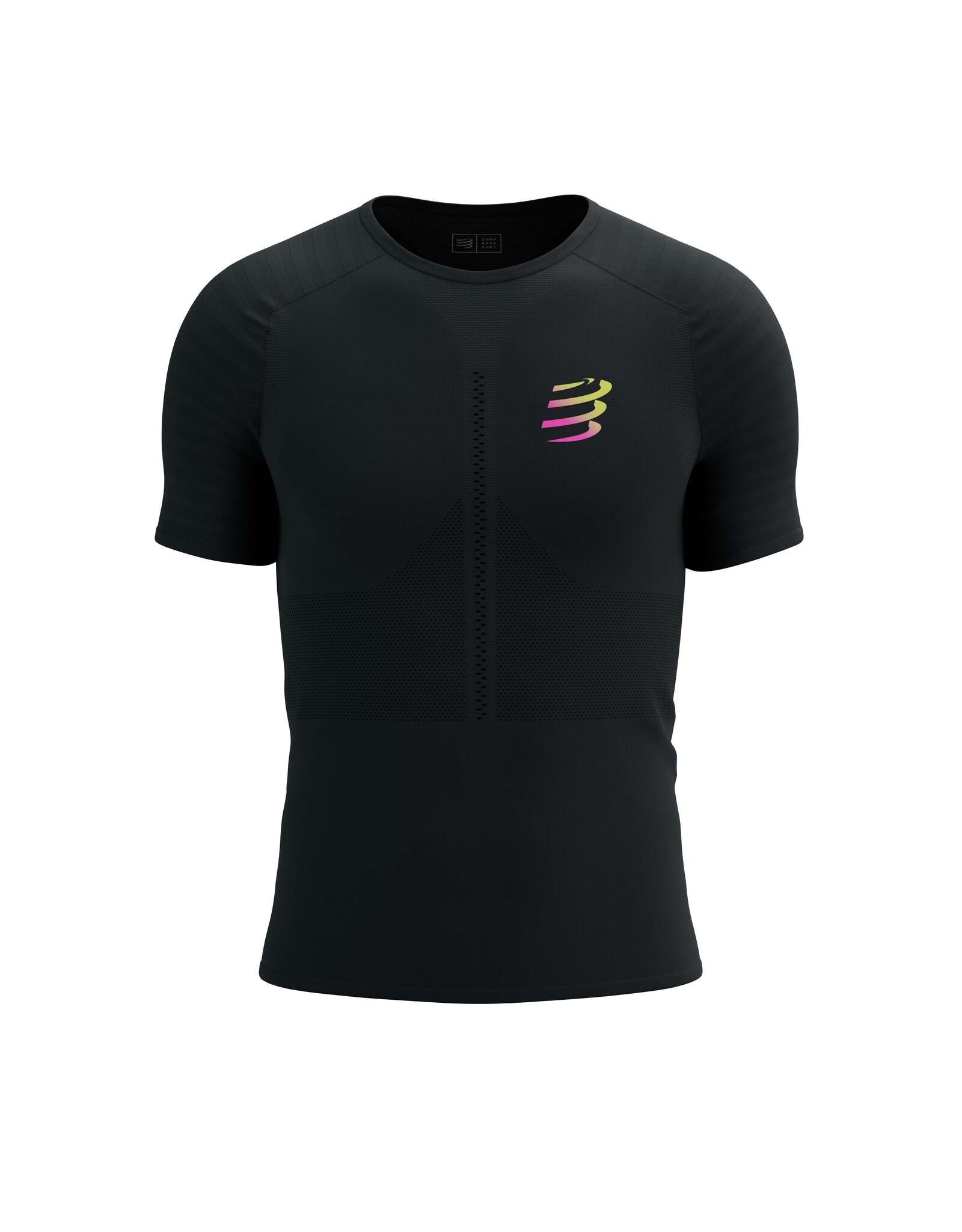 Compressport Racing SS Tshirt M - Black/Safety Yellow