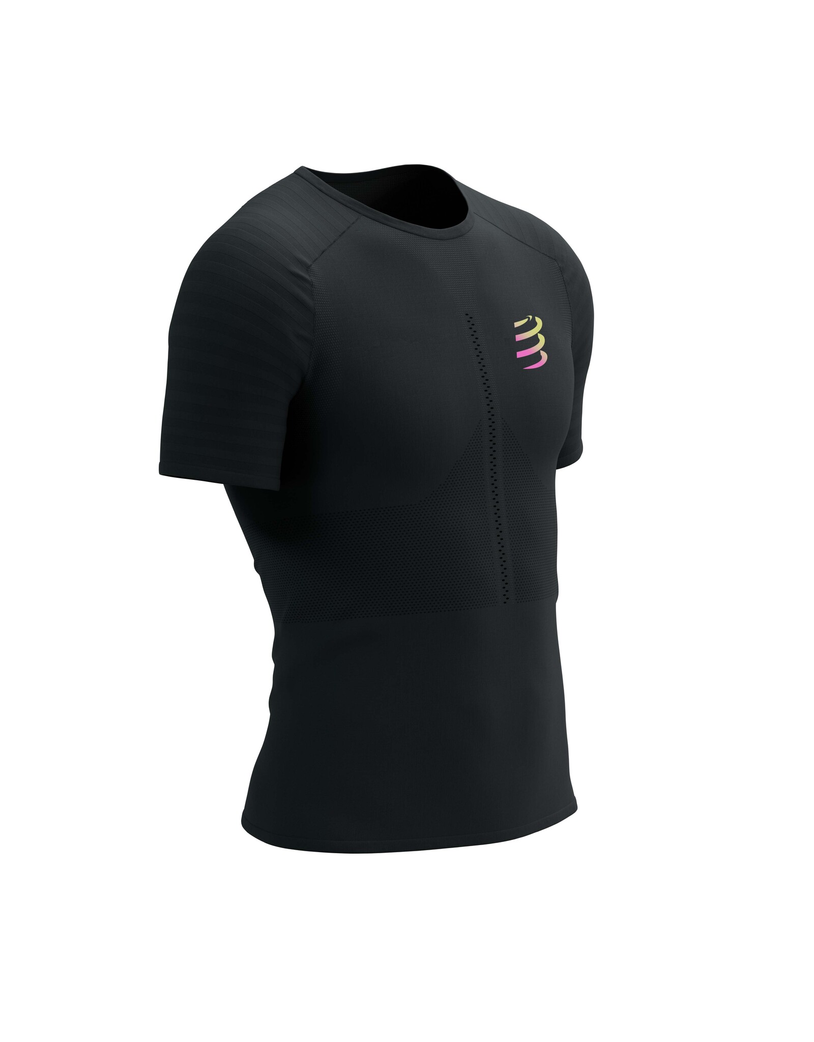 Compressport Racing SS Tshirt M - Black/Safety Yellow