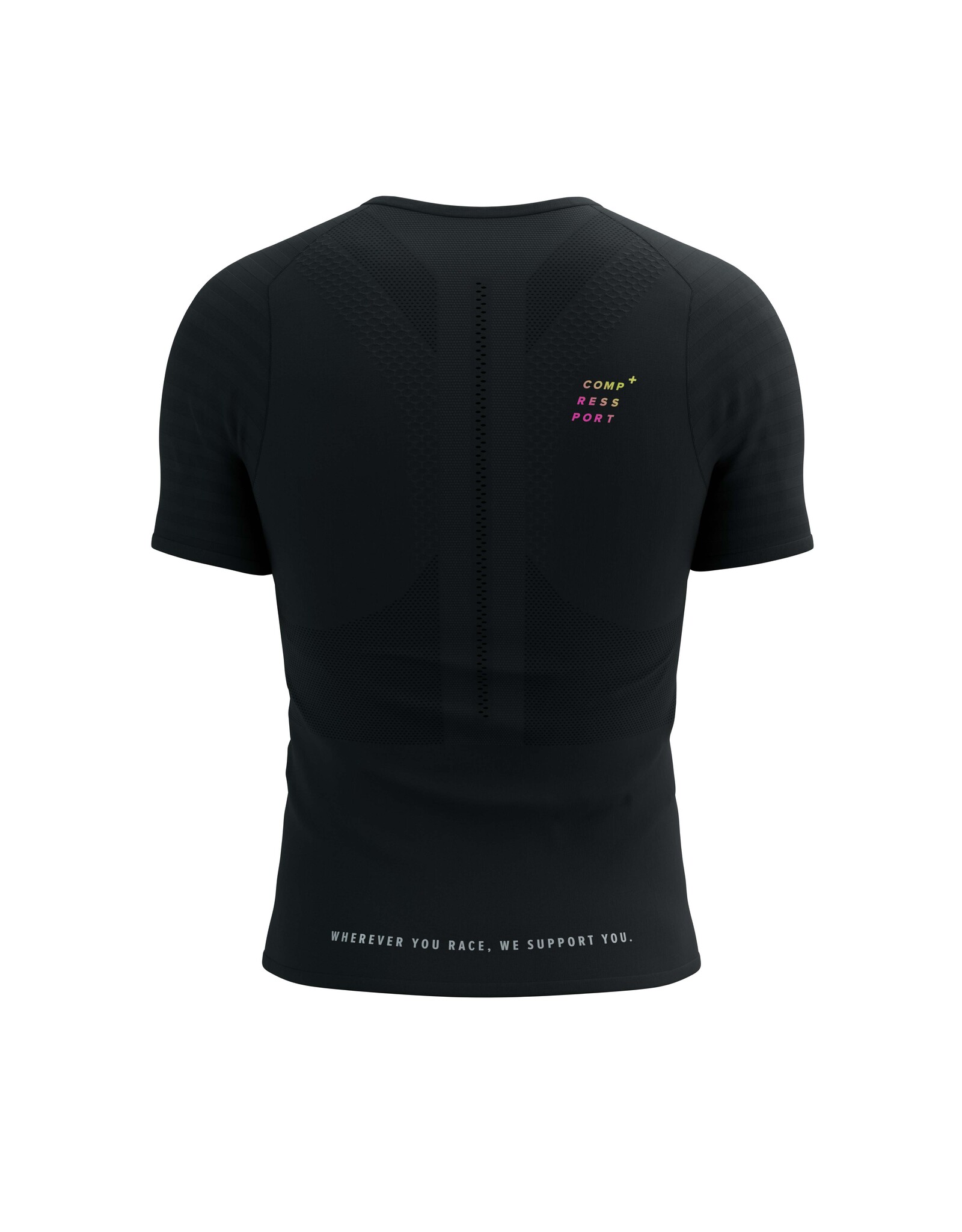 Compressport Racing SS Tshirt M - Black/Safety Yellow