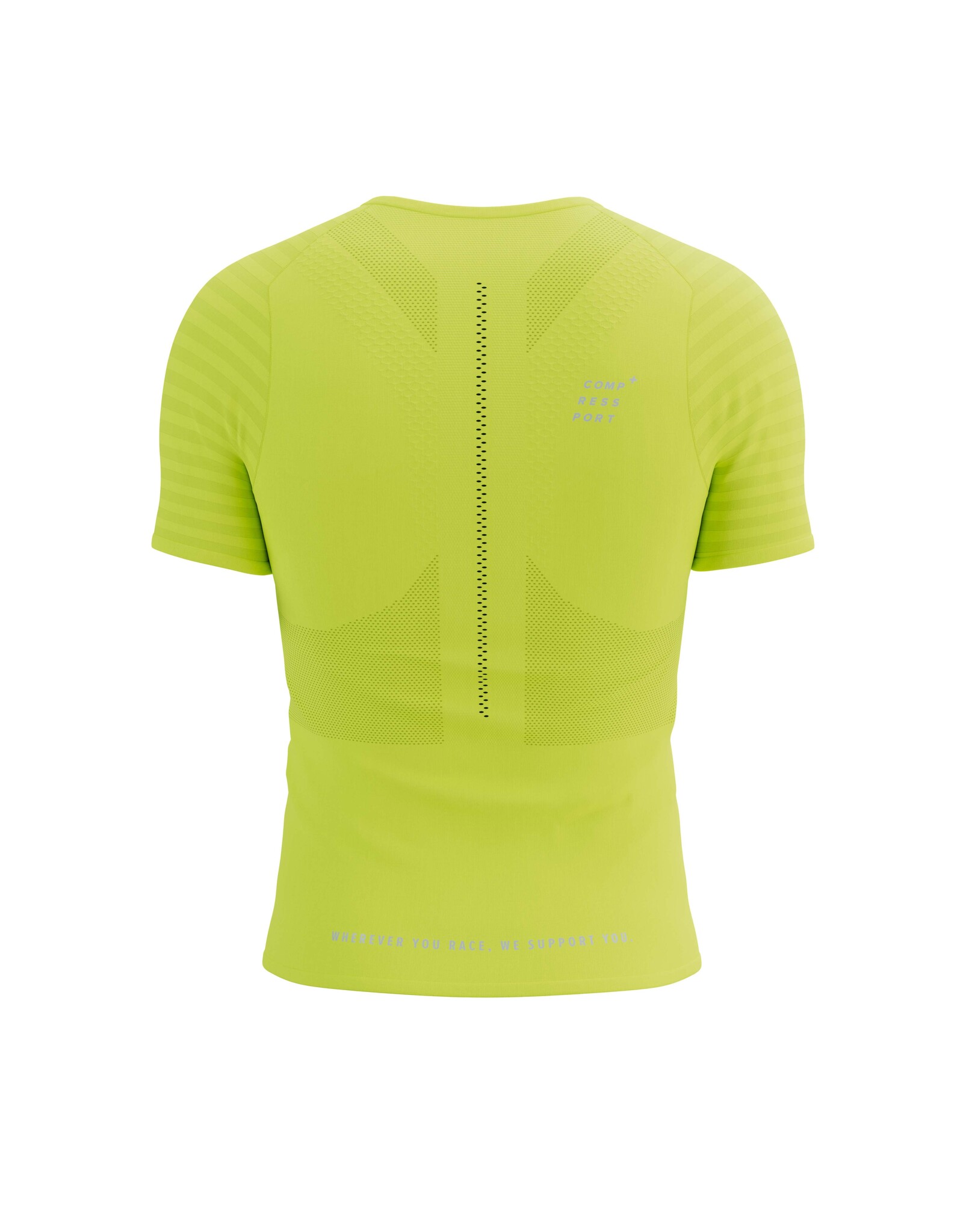 Compressport Racing SS Tshirt M - Safety Yellow/Silver Reflective