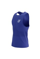 Compressport Pro Racing Singlet M - Dazzling Blue/White Reflective