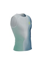 Compressport Performance Tank M - Eggshell Blue/Niagara/Dress Blues