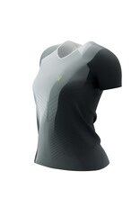 Compressport Performance SS Tshirt W - Black/White/Safety Yellow